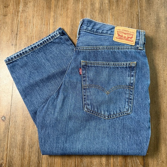 Levi’s ‘94 Baggy Jeans Straight Leg 90s High Rise Blue Slouchy Oversized - Picture 3 of 12